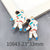 1 Astronaut Space Rocket Star Accessories Alloy Oil Drop Pendant Earrings Bracelet Pendant  New Product