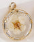 1 PCS/Package 15mm Copper Resin 18K Gold Plated Flower Pendant