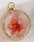 1 PCS/Package 15mm Copper Resin 18K Gold Plated Flower Pendant