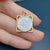 1 PCS/Package 17.2mm Copper Shell 18K Gold Plated Angel Pendant