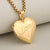 1 PCS/Package 304 Stainless Steel 18K Gold Plated Oval Heart Shape Pendant