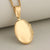 1 PCS/Package 304 Stainless Steel 18K Gold Plated Oval Heart Shape Pendant