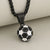 1 PCS/Package 304 Stainless Steel 18K Gold Plated Tennis Racket Football Pendant