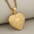 1 PCS/Package 304 Stainless Steel Zircon 18K Gold Plated Book Heart Shape Pendant