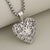 1 PCS/Package 304 Stainless Steel Zircon 18K Gold Plated Round Oval Heart Shape Pendant