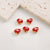 1 PCS/Package Glass Copper 18K Gold Plated Heart Shape Jewelry Accessories Pendant