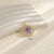 1 PCS/Package Hole 10mm+ Copper Zircon 18K Gold Plated Eye Flower Pendant