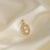 1 PCS/Package Hole 10mm+ Copper Zircon 18K Gold Plated Heart Shape Snowflake Pendant