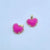 1 PCS/Package Synthetic Resin Copper 18K Gold Plated Heart Shape Pendant