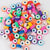 1 Pack Soft Clay Rainbow Heart Shape Beads