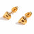 1 Pair Basic Classic Style Letter Plating Stainless Steel 18k Gold Plated Ear Studs