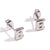 1 Pair Basic Classic Style Letter Plating Stainless Steel 18k Gold Plated Ear Studs