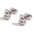 1 Pair Basic Classic Style Letter Plating Stainless Steel 18k Gold Plated Ear Studs