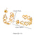 1 Pair Basic Lady Korean Style Heart Shape Plating Stainless Steel Gold Plated Ear Studs