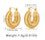 1 Pair Basic Retro Geometric Plating Copper 18k Gold Plated Earrings