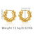 1 Pair Basic Retro Geometric Plating Copper 18k Gold Plated Earrings