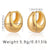 1 Pair Basic Retro Geometric Plating Copper 18k Gold Plated Earrings