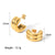 1 Pair Basic Simple Style C Shape Plating Stainless Steel 18k Gold Plated Ear Studs