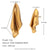 1 Pair Basic Simple Style Classic Style Geometric Solid Color Plating 316L Stainless Steel  18K Gold Plated Ear Studs