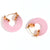 1 Pair Basic Simple Style Classic Style Round Plating Stainless Steel 18k Gold Plated Earrings