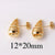 1 Pair Basic Simple Style Geometric Plating Copper Ear Studs