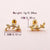 1 Pair Basic Simple Style Star Moon Heart Shape Plating Stainless Steel Gold Plated Ear Studs