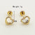 1 Pair Basic Simple Style Star Moon Heart Shape Plating Stainless Steel Gold Plated Ear Studs