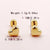 1 Pair Basic Simple Style Star Moon Heart Shape Plating Stainless Steel Gold Plated Ear Studs