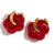 1 Pair Basic Sweet Classic Style Flower Plating Stainless Steel Arylic 18k Gold Plated Drop Earrings