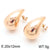 1 Pair Basic Water Droplets Stainless Steel Ear Studs