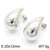 1 Pair Basic Water Droplets Stainless Steel Ear Studs