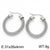 1 Pair Bridal Shiny Oval Plating Stainless Steel 18k Gold Plated Hoop Earrings