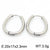 1 Pair Bridal Shiny Oval Plating Stainless Steel 18k Gold Plated Hoop Earrings