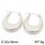 1 Pair Bridal Shiny Oval Plating Stainless Steel 18k Gold Plated Hoop Earrings