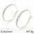 1 Pair Bridal Shiny Solid Color Plating Inlay Stainless Steel Artificial Diamond 18k Gold Plated Hoop Earrings