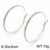 1 Pair Bridal Shiny Solid Color Plating Inlay Stainless Steel Artificial Diamond 18k Gold Plated Hoop Earrings