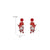 1 Pair Cartoon Style Cartoon Character Printing Wood Drop Earrings