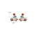 1 Pair Cartoon Style Cartoon Character Printing Wood Drop Earrings