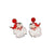 1 Pair Cartoon Style Cartoon Character Printing Wood Drop Earrings