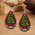 1 Pair Cartoon Style Christmas Tree Santa Claus Arylic Drop Earrings