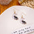 1 Pair Cartoon Style Funny Cat Skull Enamel Plating Alloy Earrings