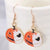 1 Pair Cartoon Style Funny Skull Alloy Drop Earrings