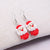 1 Pair Cartoon Style Santa Claus Synthetic Resin Earrings