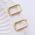 1 Pair Casual Classic Style Commute Hexagon Quadrilateral Circle Stainless Steel Plating Metal Earrings