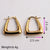 1 Pair Casual Classic Style Commute Round Twist Plating Stainless Steel Gold Plated Earrings