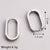 1 Pair Casual Classic Style Commute U Shape Square Heart Shape Plating Stainless Steel Silver Plated Earrings