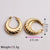 1 Pair Casual Classic Style Commute U Shape Twist Plating Stainless Steel Gold Plated Earrings