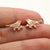 1 Pair Casual Cute Animal Plating Hollow Out Stainless Steel Ear Studs