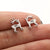 1 Pair Casual Cute Animal Plating Hollow Out Stainless Steel Ear Studs