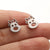 1 Pair Casual Cute Animal Plating Hollow Out Stainless Steel Ear Studs